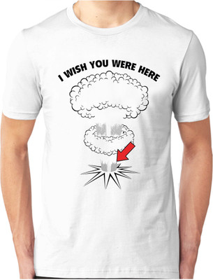 

Foscous Printed Men's Round Neck White T-Shirt