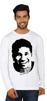 

SayItLoud Printed Men's Round Neck White T-Shirt