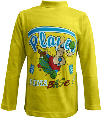 

Kothari Boys Printed Cotton T Shirt(Yellow, Pack of 1