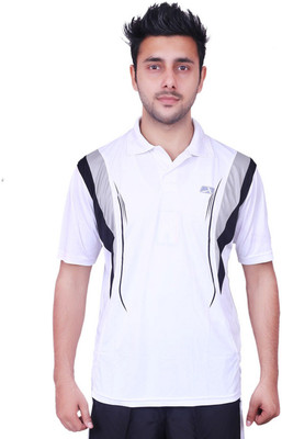 

Vector X Solid Men's Polo Neck White, Black T-Shirt