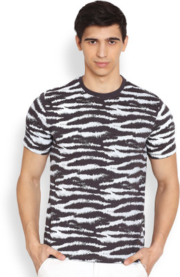 

Henry and Smith Printed Men' Round Neck Grey T-Shirt