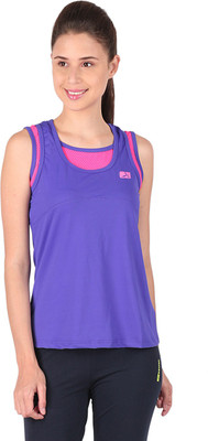 

Vector X Solid Women's Round Neck Purple T-Shirt