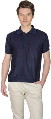 

SFA Solid Men's Polo Neck Dark Blue T-Shirt, Navy blue
