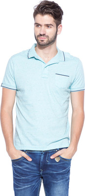 

Mufti Solid Men's Polo Neck Light Blue T-Shirt, Sky
