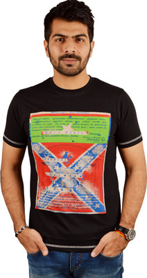 

Miller & Schweizer Solid Men's Round Neck Black T-Shirt