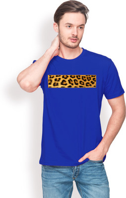 

Nikolas Graphic Print Men's Round Neck Blue T-Shirt