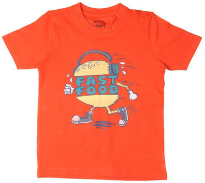 

Chalk by Pantaloons Boys Printed T Shirt(Orange, Pack of 1