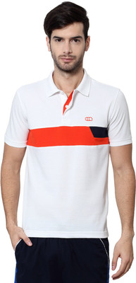 

Ajile by Pantaloons Solid Men' Polo Neck White T-Shirt