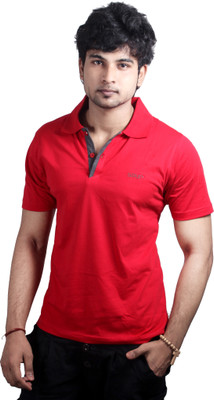 

Spur Solid Men' Polo Neck Red T-Shirt