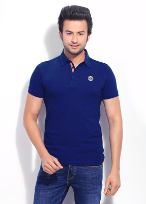 

ADIDAS Solid Men's Polo Neck Blue T-Shirt, M64991m