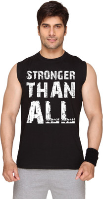 

SayItLoud Printed Men's Round Neck Black T-Shirt