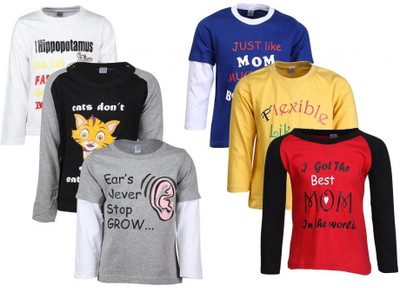 54% OFF on Gkidz Boys Printed T Shirt(Multicolor, Pack of 6) 54% OFF on Gkidz Boys Printed T Shirt(Multicolor, Pack of 6)