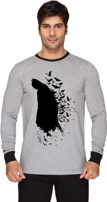 

SayItLoud Printed Men' Round Neck Grey T-Shirt