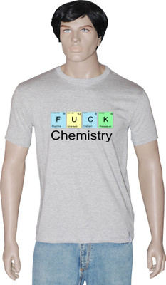 

Tshirt.in Graphic Print Men's Round Neck Grey T-Shirt, Grey melange