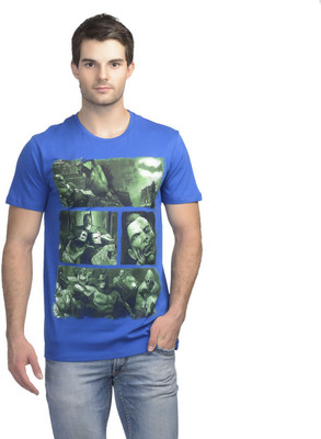 

Batman Printed Men's Round Neck Blue T-Shirt, Batman royal blue
