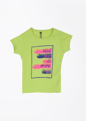 

612 League Girls Printed T Shirt, Lime green