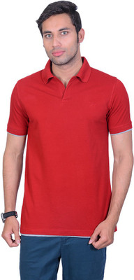 

Proline Solid Men's Polo Neck Red T-Shirt