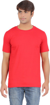 

Ap'pulse Solid Men' Round Neck Red T-Shirt