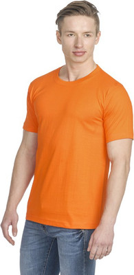 

Perfect 10 Solid Men' Round Neck Orange T-Shirt