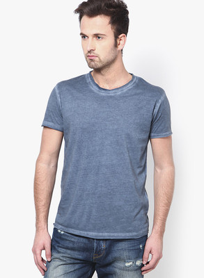 

Jack & Jones Solid Men' Round Neck Dark Blue T-Shirt, Navy blazer