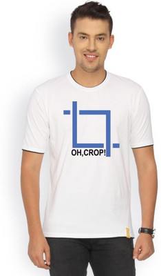 

Campus Sutra Printed Men Round Neck White T-Shirt