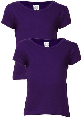

Gkidz Girls Solid T Shirt(Purple