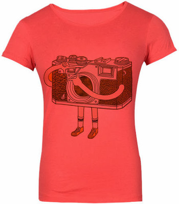 

SayItLoud Printed Women' Round Neck Orange T-Shirt