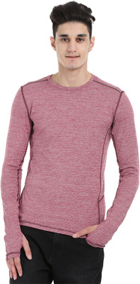 

Zobello Solid Men's Round Neck Maroon T-Shirt, Multicolor