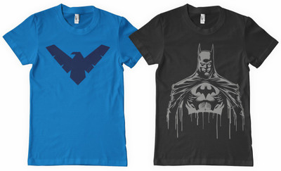 

DNA Graphic Print Men's Round Neck Blue, Black T-Shirt(Pack of 2, Black;royal blue