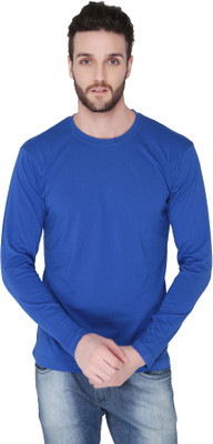 

Joke Tees Solid Men's Round Neck Blue T-Shirt, Royal blue