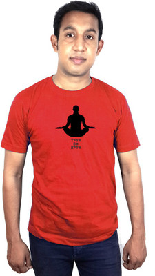 

SVX Printed Men's Round Neck Red T-Shirt