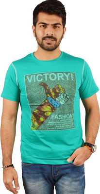 

Miller & Schweizer Solid Men's Round Neck Green T-Shirt