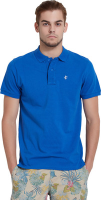

Breakbounce Solid Men's Polo Neck Blue T-Shirt, Royal blue