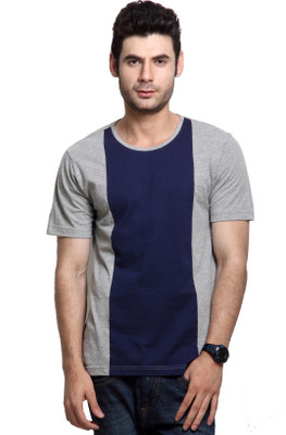 

Rigo Solid Men's Round Neck Blue T-Shirt, Navy blue