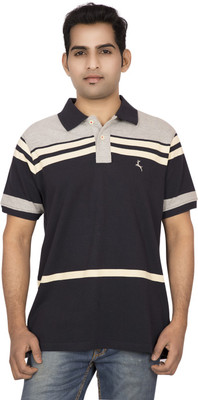 

Red Line Solid Men' Polo Neck Dark Blue T-Shirt