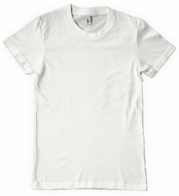 

DNA Solid Men's Round Neck White T-Shirt