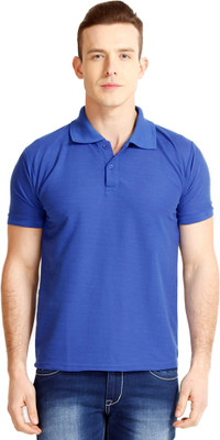 

Baremoda Solid Men's Polo Neck Blue T-Shirt