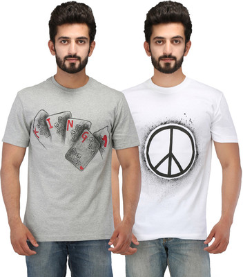 

Rang Rage Printed Men's Round Neck Multicolor T-Shirt(Pack of 2