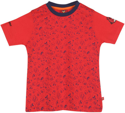 

Chalk by Pantaloons Boys Graphic Print T Shirt(Red, Pack of 1