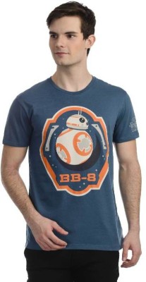 

Star Wars Printed Men' Round Neck Blue T-Shirt, Mallard blue