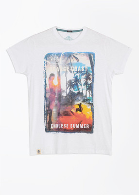 

Pepe Jeans Graphic Print Men's Round Neck White T-Shirt