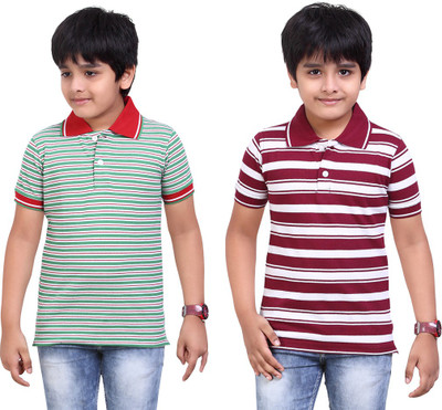 

Dongli Boys Printed T Shirt(Green, Pack of 2), Multicolor