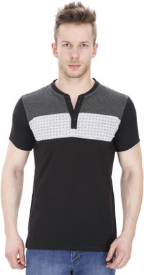 

Sparky Printed Men's Round Neck Black T-Shirt