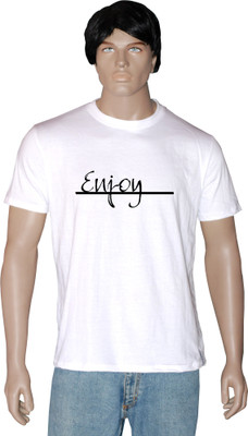

Tshirt.in Graphic Print Men's Round Neck White T-Shirt, Pearl white