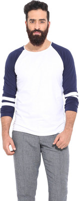 

Mr Button Solid Men's Round Neck White T-Shirt, Cotton