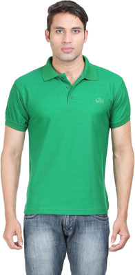

Sniper Solid Men's Polo Neck Green T-Shirt, Pgreen