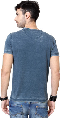 

SF Jeans by Pantaloons Printed Men's Round Neck Blue T-Shirt, Indigo