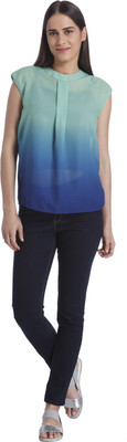 

Vero Moda Solid Women' Round Neck Blue T-Shirt, Deep ultramarine