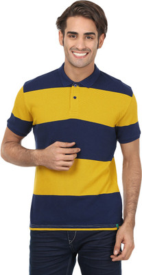 United Colors of Benetton Solid Men's Maroon, Blue T-Shirt, 901