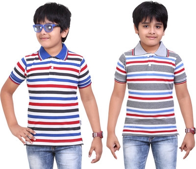 

Dongli Boys Printed T Shirt(Dark Blue, Pack of 2), Multicolor
